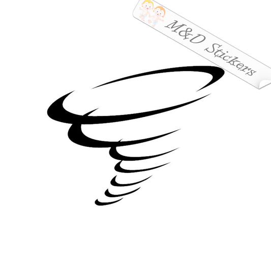 Tornado (4.5" - 30") Vinyl Decal in Different colors & size for Cars/Bikes/Windows