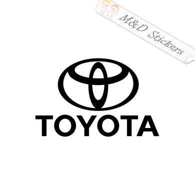 2x Toyota Logo Vinyl Decal Sticker Different colors & size for Cars/Bikes/Windows