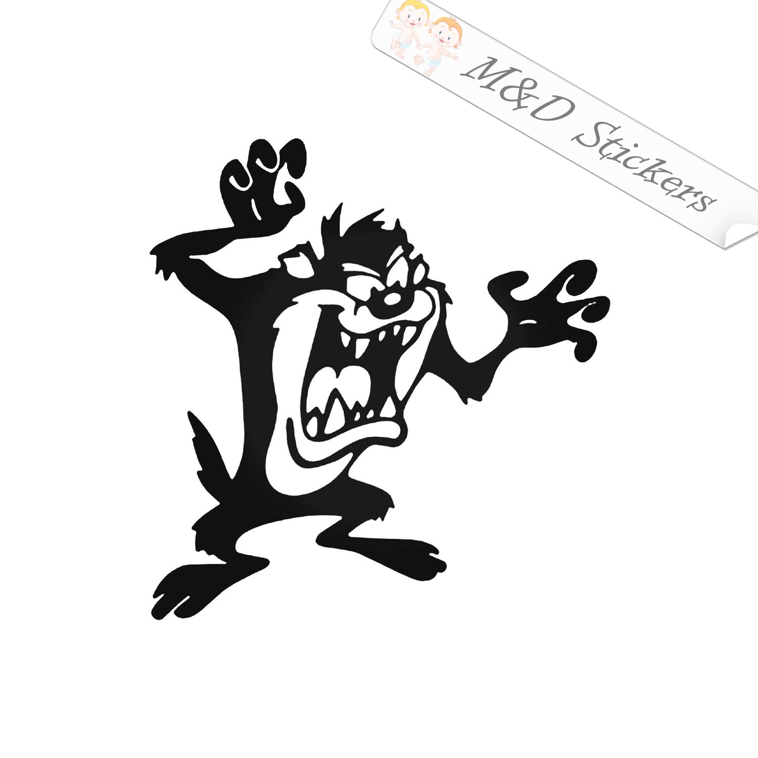 2x Tasmanian Devil Vinyl Decal Sticker Different colors  size for Car –  MD Stickers