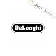 2x DeLonghi coffee maker logo Vinyl Decal Sticker Different colors & size for Cars/Bikes/Windows