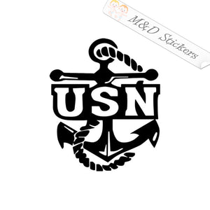 US Navy (4.5" - 30") Vinyl Decal in Different colors & size for Cars/Bikes/Windows