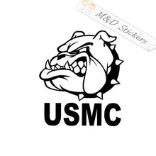 2x USMC Bulldog Vinyl Decal Sticker Different colors & size for Cars/Bikes/Windows