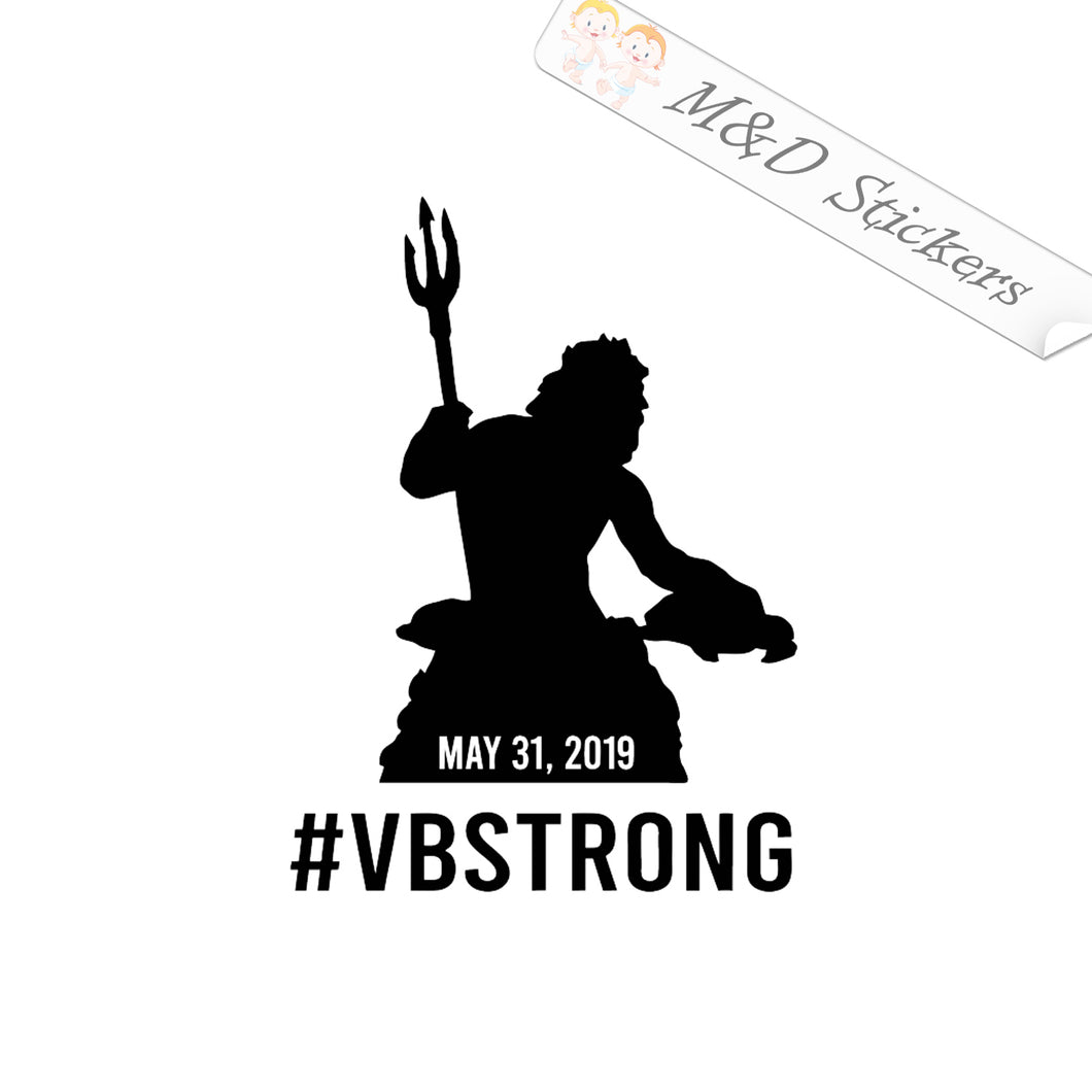 2x Virginia Beach VBStrong Vinyl Decal Sticker Different colors & size for Cars/Bikes/Windows