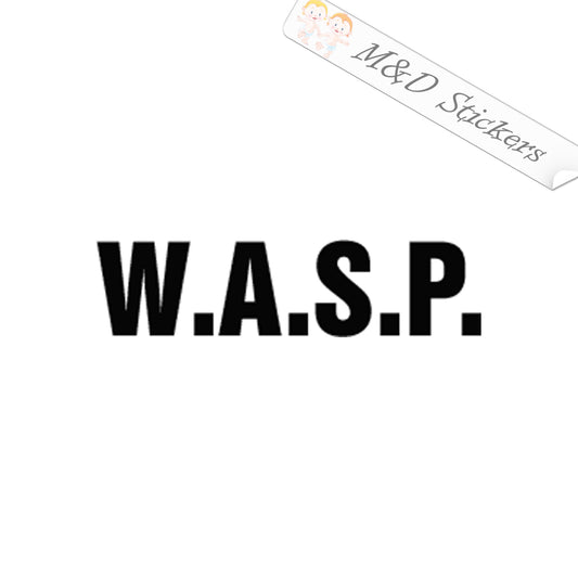 W.A.S.P. Music band Logo (4.5" - 30") Vinyl Decal in Different colors & size for Cars/Bikes/Windows