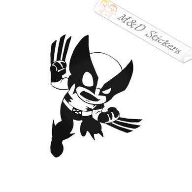 2x Wolverine X-Men Vinyl Decal Sticker Different colors & size for Cars/Bikes/Windows