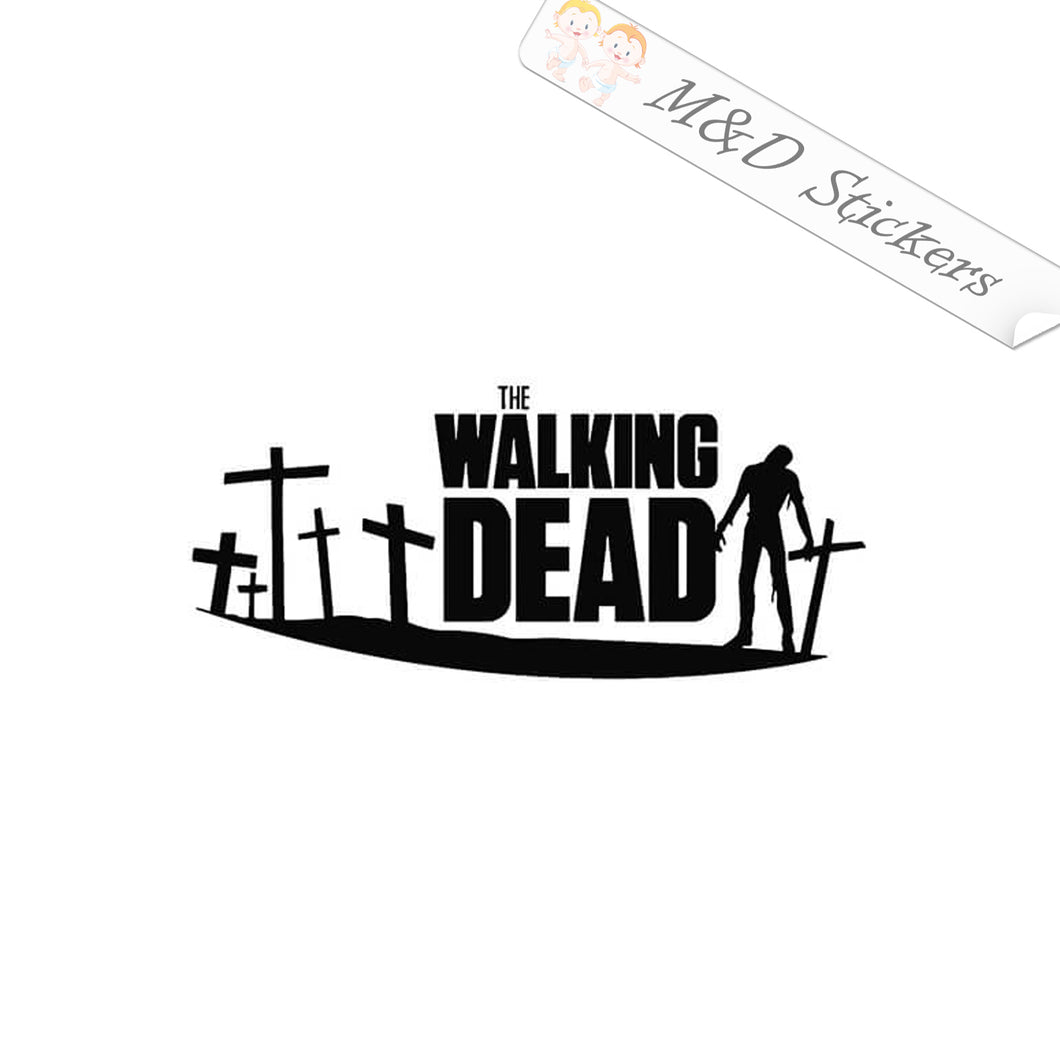 2x The Walking Dead Vinyl Decal Sticker Different colors & size for Cars/Bikes/Windows