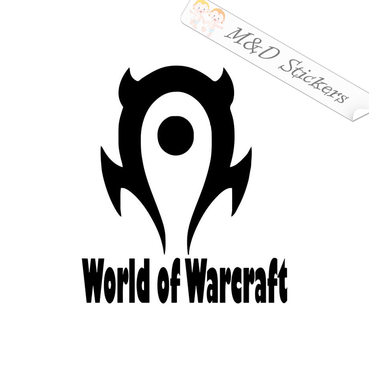 World of Warcraft Horde Window Decal Sticker Available In Red/Black/White  3x6.5”