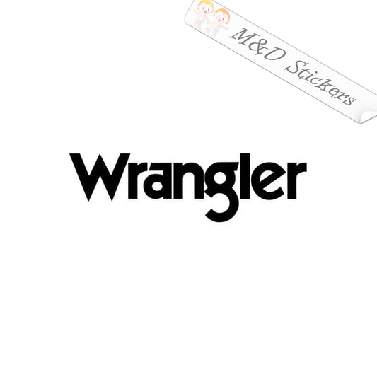 2x Wrangler Logo Vinyl Decal Sticker Different colors & size for Cars/Bikes/Windows