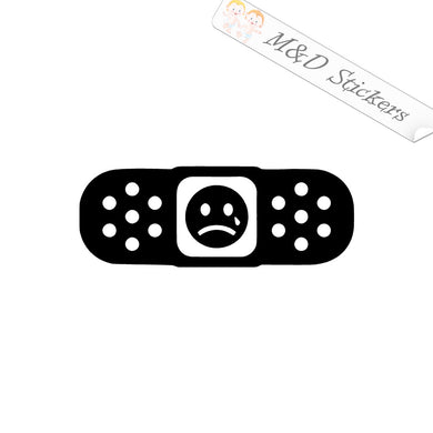 2x Bandaid Vinyl Decal Sticker Different colors & size for Cars/Bikes/Windows