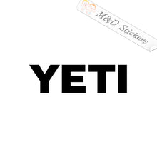 2x Yeti Logo Vinyl Decal Sticker Different colors & size for Cars/Bikes/Windows