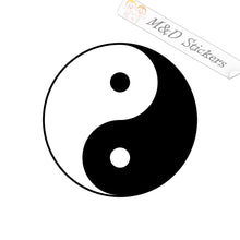 2x Yin Yang Vinyl Decal Sticker Different colors & size for Cars/Bikes/Windows