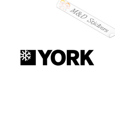 2x York Logo Vinyl Decal Sticker Different colors & size for Cars/Bikes/Windows