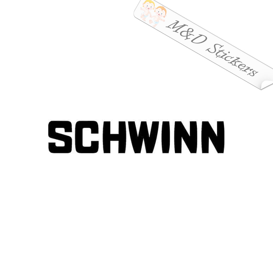 2x Schwinn Bicycles Logo Vinyl Decal Sticker Different colors & size for Cars/Bikes/Windows