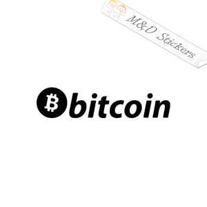 2x Bitcoin Logo Vinyl Decal Sticker Different colors & size for Cars/Bikes/Windows