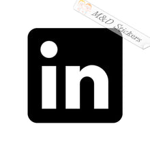 2x LinkedIn Logo Vinyl Decal Sticker Different colors & size for Cars/Bikes/Windows