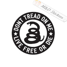 2x Don't tread on me Vinyl Decal Sticker Different colors & size for Cars/Bikes/Windows