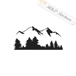 Mountain view (4.5" - 30") Vinyl Decal in Different colors & size for Cars/Bikes/Windows