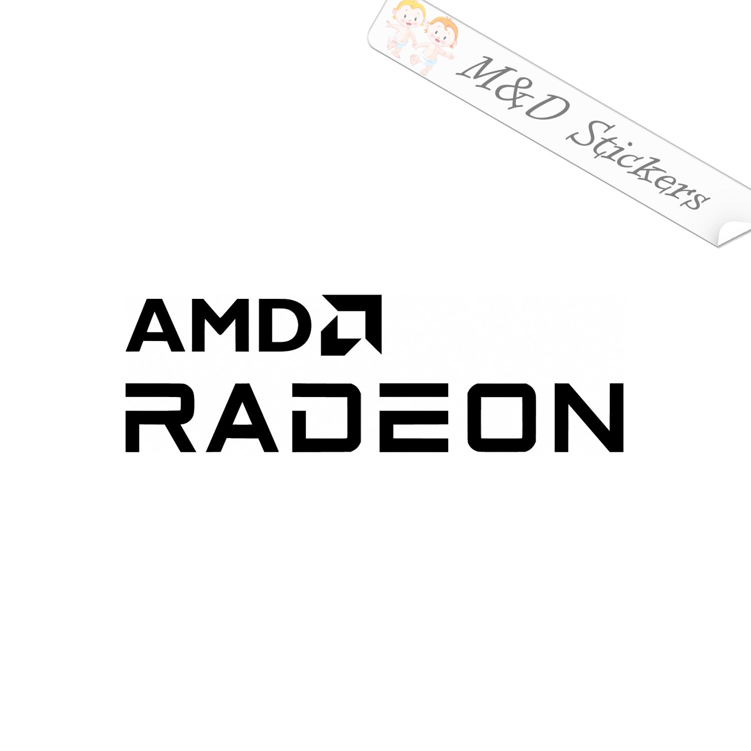 Amd Design Stickers AMD Radeon Logo (4.5