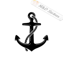 Navy Anchor (4.5" - 30") Vinyl Decal in Different colors & size for Cars/Bikes/Windows
