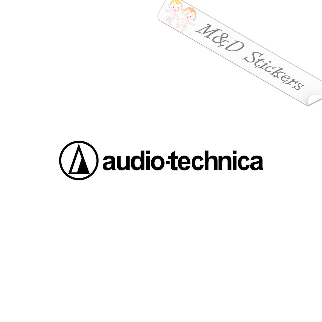 2x Audio Technica Vinyl Decal Sticker Different colors & size for Cars/Bikes/Windows