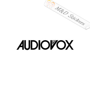 2x Audiovox Vinyl Decal Sticker Different colors & size for Cars/Bikes/Windows