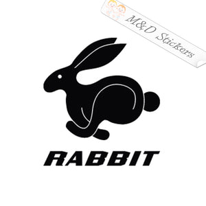 VW Golf Rabbit Logo (4.5" - 30") Vinyl Decal in Different colors & size for Cars/Bikes/Windows