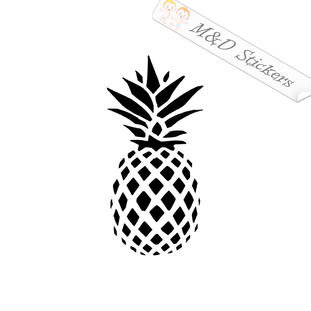2x Pineapple Vinyl Decal Sticker Different colors & size for Cars/Bikes/Windows