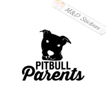2x Pittbull parents Dog Vinyl Decal Sticker Different colors & size for Car/Bike