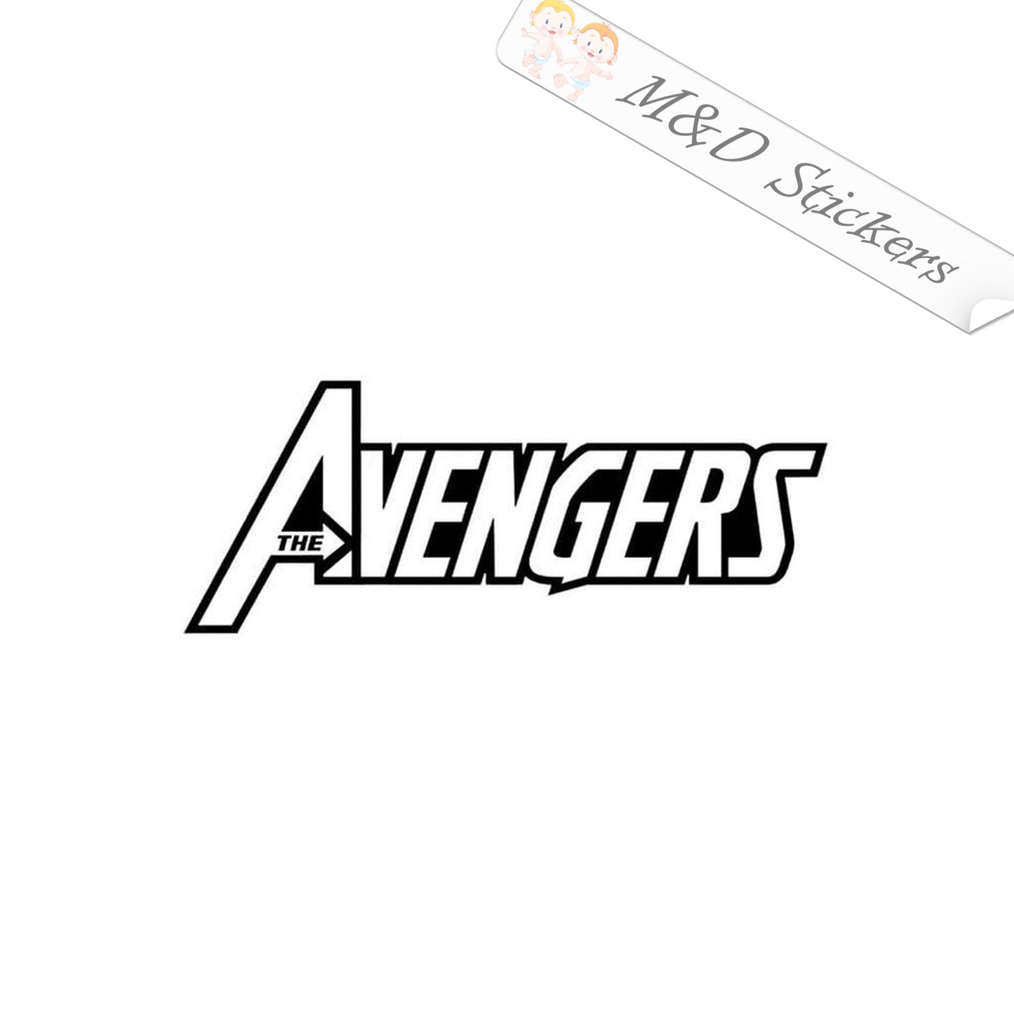 2x Avengers Vinyl Decal Sticker Different colors & size for Cars/Bikes/Windows