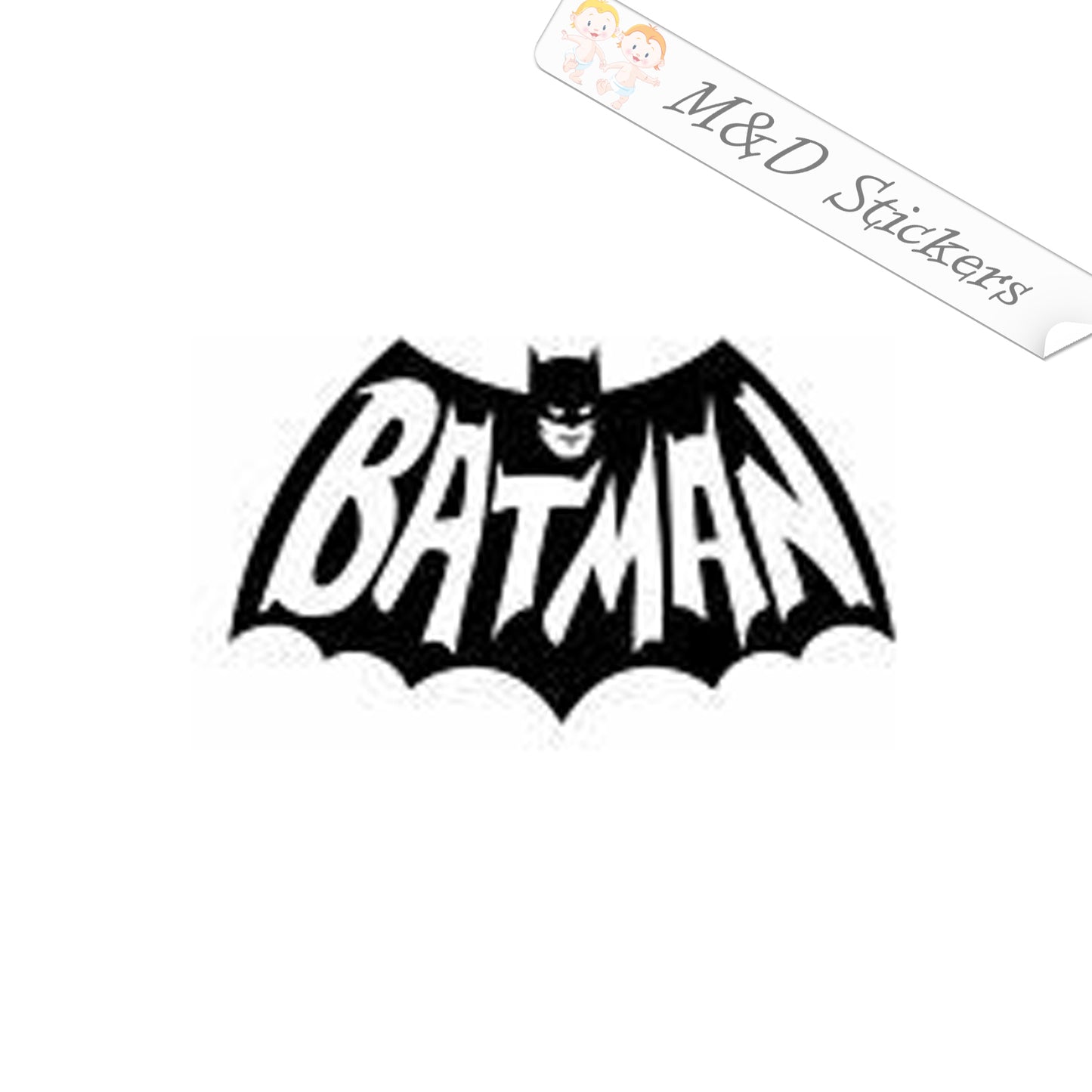 2x Batman Vinyl Decal Sticker Different colors & size for Cars/Bikes/Windows