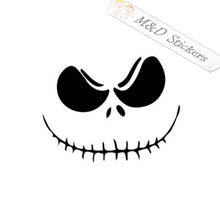 Jack Skellington Face (4.5" - 30") Vinyl Decal in Different colors & size for Cars/Bikes/Windows