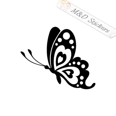 2x Butterfly Vinyl Decal Sticker Different colors & size for Cars/Bikes/Windows