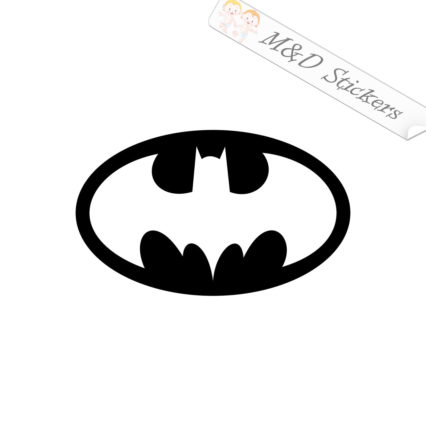 2x Batman Vinyl Decal Sticker Different colors & size for Cars/Bikes/Windows