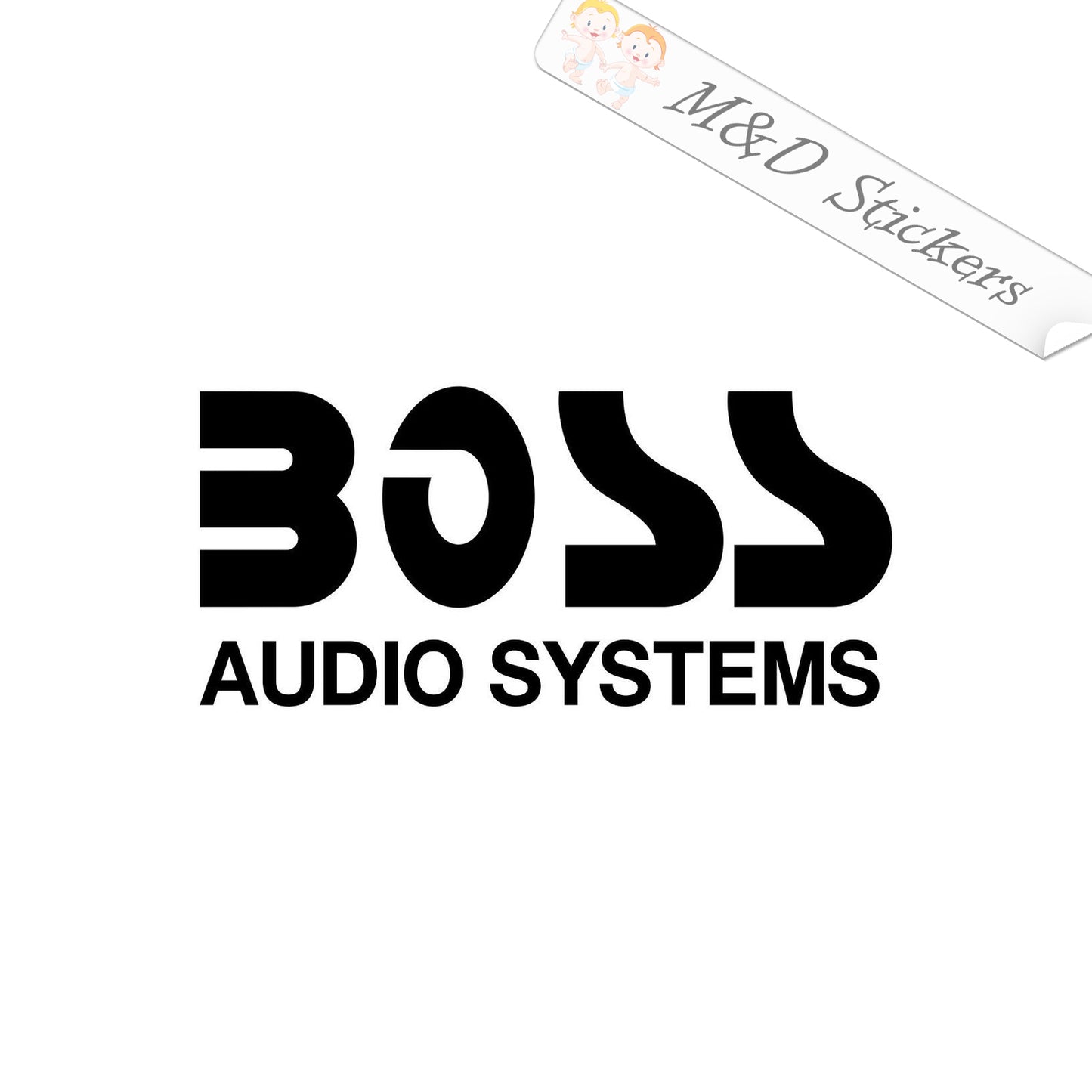 2x Boss Vinyl Decal Sticker Different colors & size for Cars/Bikes/Windows