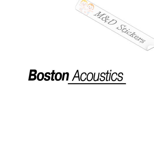 2x Boston Acoustics Vinyl Decal Sticker Different colors & size for Cars/Bikes/Windows