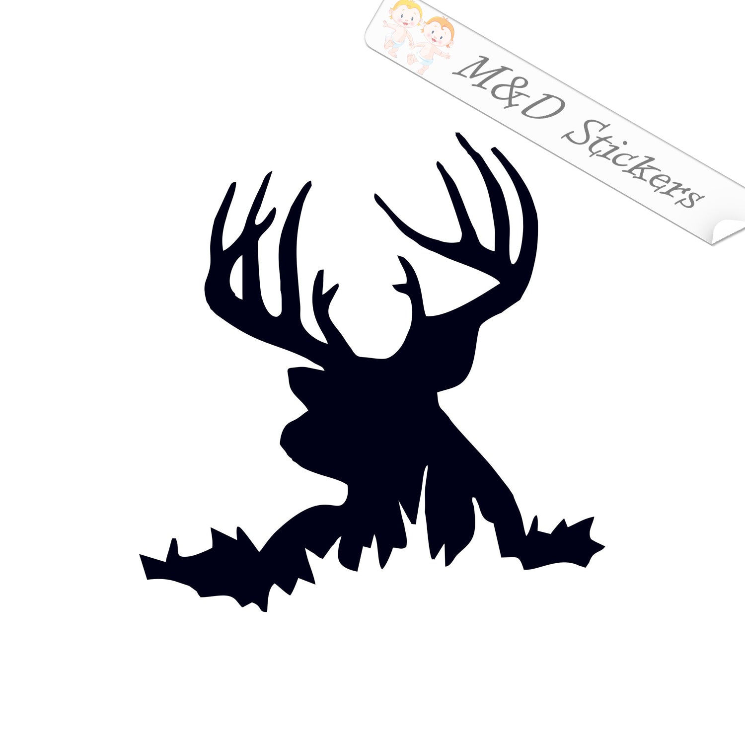 Whitetail Deer Skull Decals