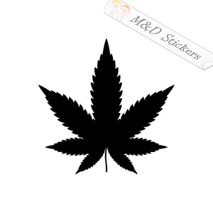2x Cannabis Vinyl Decal Sticker Different colors & size for Cars/Bikes/Windows