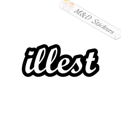 2x Illest Vinyl Decal Sticker Different colors & size for Cars/Bikes/Windows