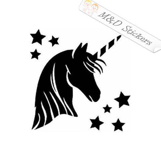 2x Unicorn Vinyl Decal Sticker Different colors & size for Cars/Bikes/Windows
