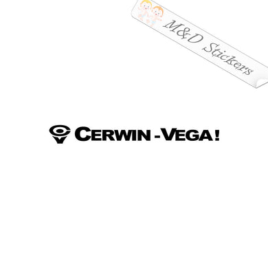 2x Cerwin Vega Vinyl Decal Sticker Different colors & size for Cars/Bikes/Windows
