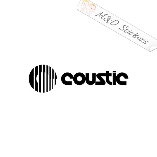 2x Coustic Vinyl Decal Sticker Different colors & size for Cars/Bikes/Windows