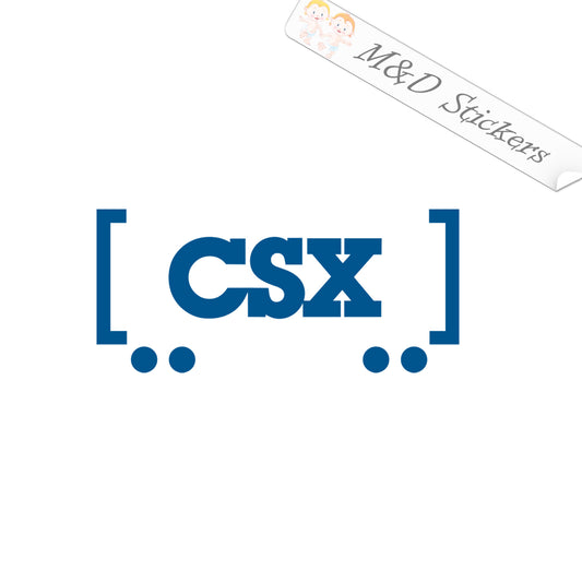 CSX Transportation Logo (4.5" - 30") Vinyl Decal in Different colors & size for Cars/Bikes/Windows