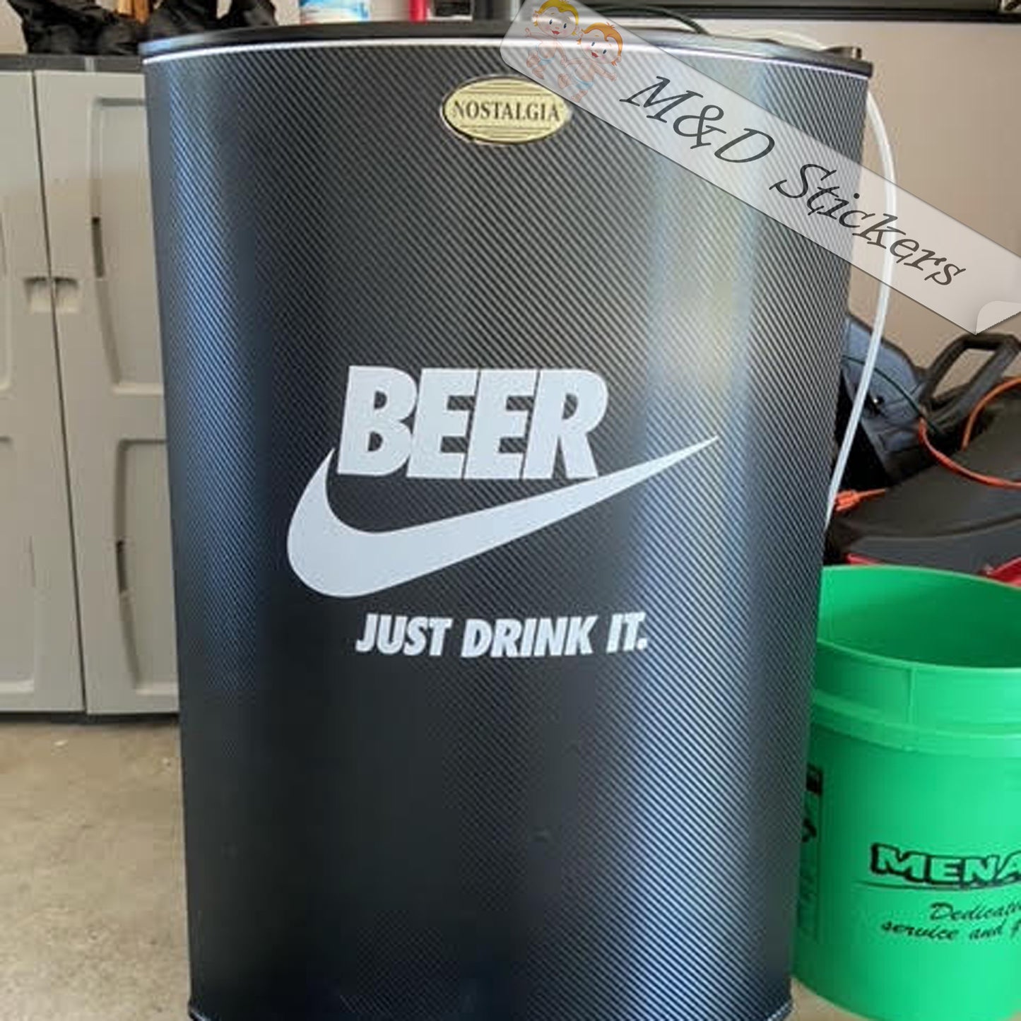 2x Nike - Beer Logo Vinyl Decal Sticker Different colors & size for Cars/Bikes/Windows