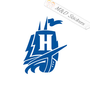 Hampton Pirates college football Logo (4.5" - 30") Vinyl Decal in Different colors & size for Cars/Bikes/Windows