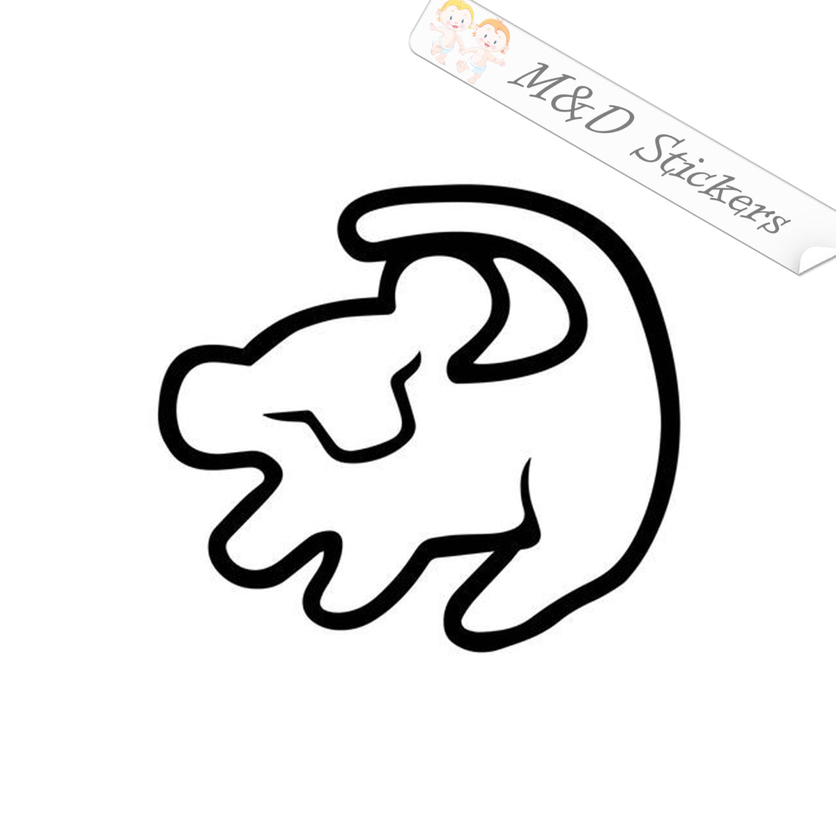 2x Simba symbol Vinyl Decal Sticker Different colors & size for Cars/B ...