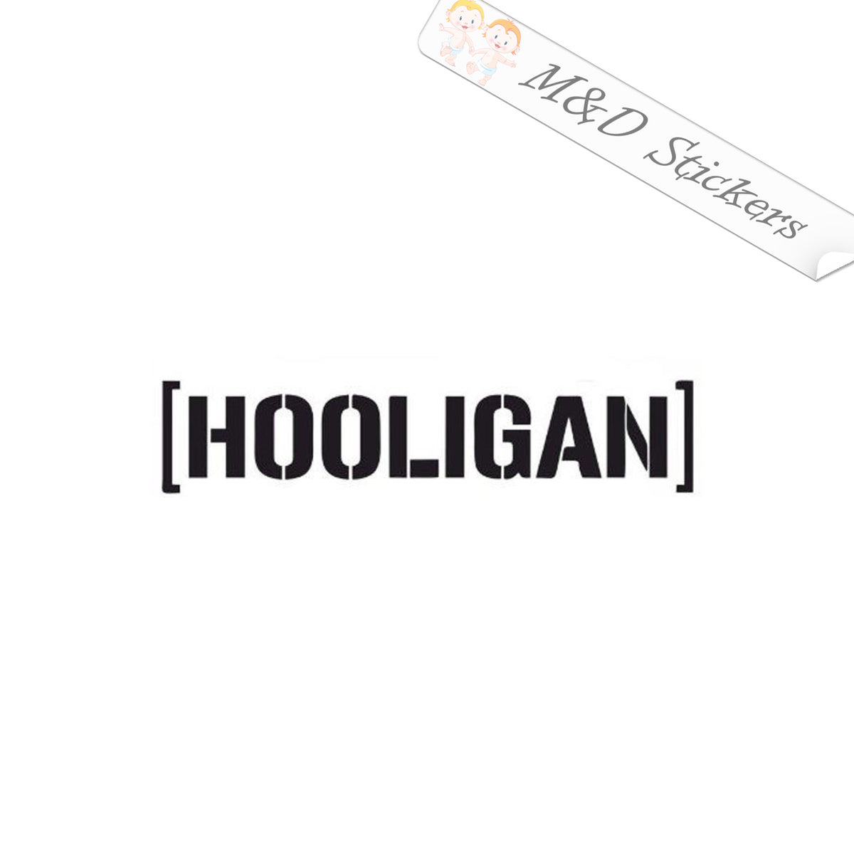 2x Funny Hooligan Vinyl Decal Sticker Different colors & size for Cars ...
