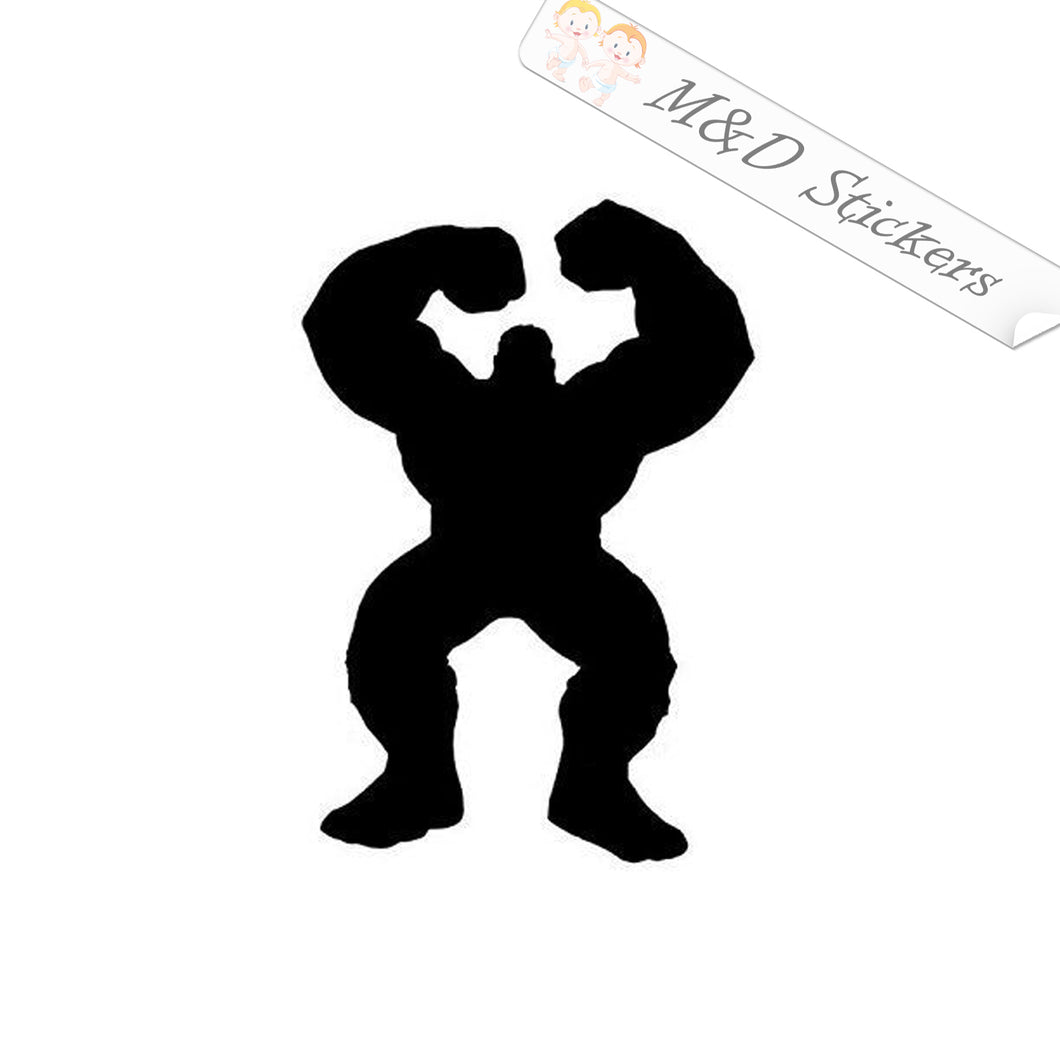 2x Hulk Vinyl Decal Sticker Different colors & size for Cars/Bikes/Windows