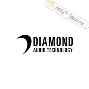 2x Diamond Audio Vinyl Decal Sticker Different colors & size for Cars/Bikes/Windows