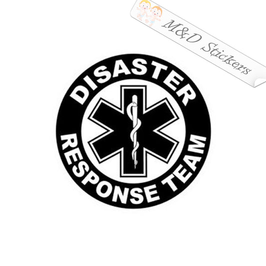 2x Disaster Response Team Vinyl Decal Sticker Different colors & size for Cars/Bikes/Windows