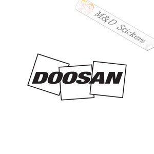 Doosan Construction Logo (4.5" - 30") Vinyl Decal in Different colors & size for Cars/Bikes/Windows